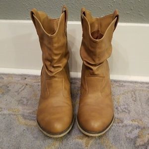 Gathered Ankle Booties